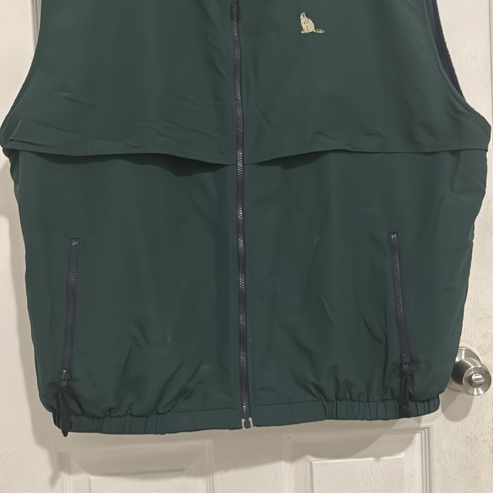 Vintage Tenaya Lodge Reversible Vest Dark Green Navy For Men Big / Tall Size Xxl View 4